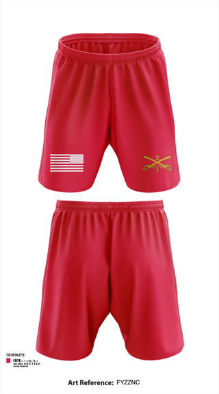Athletic Shorts With Pockets, 2nd Armored Cavalry Regiment, , Teamtime, Team time, sublimation, custom sports apparel, team uniforms, spirit wear, spiritwear, sports uniforms, custom shirts, team store, custom team store, fundraiser sports, apparel fundraiser