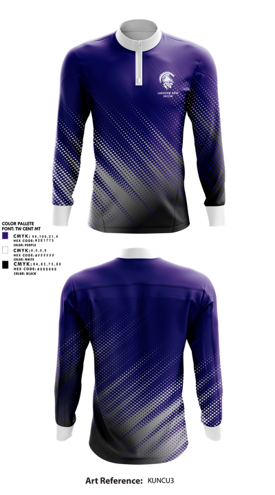 Lakeview Boys Soccer 78899699 Quarter Zip Jacket - 2