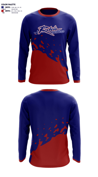 Long Sleeve Performance Shirt, Byrnes Rebels Track & Field, Track & Field, Teamtime, Team time, sublimation, custom sports apparel, team uniforms, spirit wear, spiritwear, sports uniforms, custom shirts, team store, custom team store, fundraiser sports, apparel fundraiser