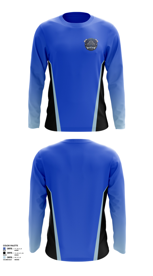 Long Sleeve Performance Shirt, Aces, Baseball, Teamtime, Team time, sublimation, custom sports apparel, team uniforms, spirit wear, spiritwear, sports uniforms, custom shirts, team store, custom team store, fundraiser sports, apparel fundraiser