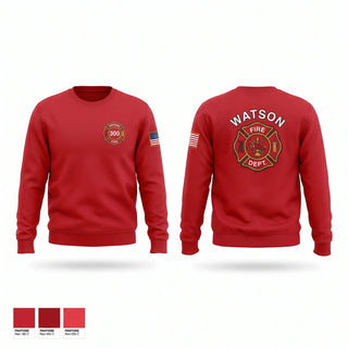 Crew Neck Sweatshirt, WATSON, Fire Department, Teamtime, Team time, sublimation, custom sports apparel, team uniforms, spirit wear, spiritwear, sports uniforms, custom shirts, team store, custom team store, fundraiser sports, apparel fundraiser