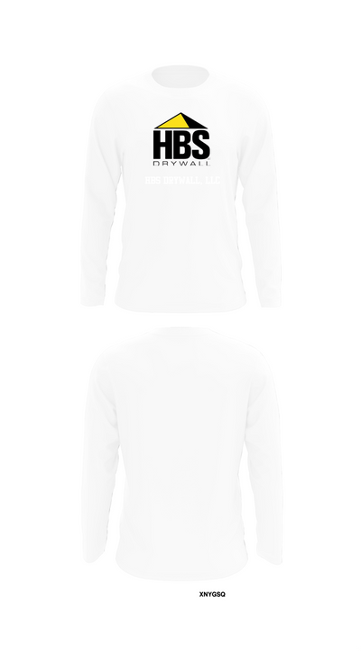 HBS Drywall, LLC 25594205 Long Sleeve Performance Shirt 8