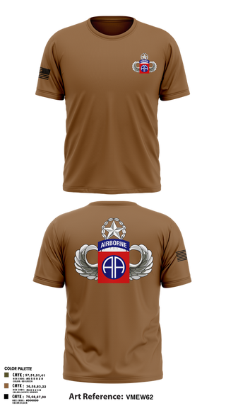 Short Sleeve Performance Shirt, HHC 82nd ABN Division, , Teamtime, Team time, sublimation, custom sports apparel, team uniforms, spirit wear, spiritwear, sports uniforms, custom shirts, team store, custom team store, fundraiser sports, apparel fundraiser