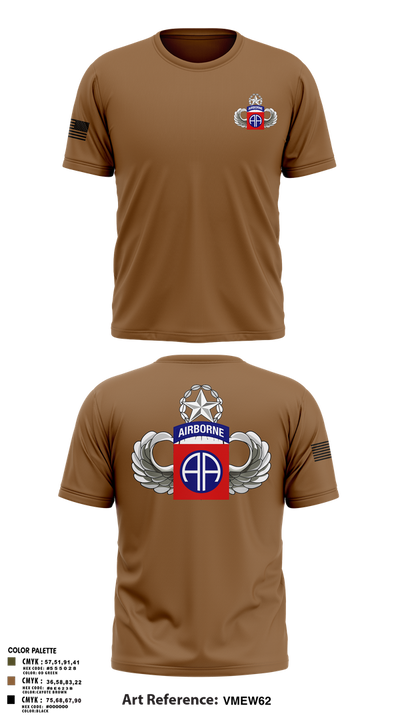 HHC 82nd ABN Division 95821986 Short Sleeve Performance Shirt - 2