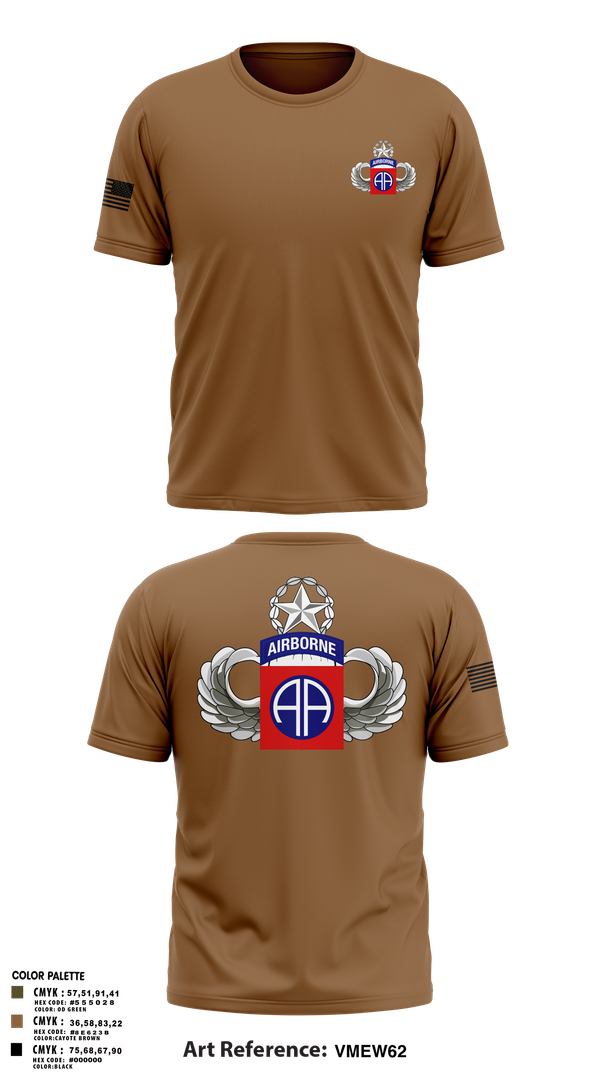 Old School Cotton Feel Shirt, HHC 82nd ABN Division, , Teamtime, Team time, sublimation, custom sports apparel, team uniforms, spirit wear, spiritwear, sports uniforms, custom shirts, team store, custom team store, fundraiser sports, apparel fundraiser