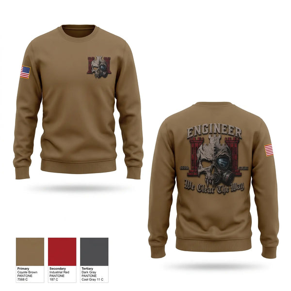 Crew Neck Sweatshirt, 668th EN CO C2CRE, Army, Teamtime, Team time, sublimation, custom sports apparel, team uniforms, spirit wear, spiritwear, sports uniforms, custom shirts, team store, custom team store, fundraiser sports, apparel fundraiser