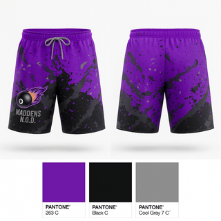 Athletic Shorts With Pockets, Maddens N.O.D., Bowling, Teamtime, Team time, sublimation, custom sports apparel, team uniforms, spirit wear, spiritwear, sports uniforms, custom shirts, team store, custom team store, fundraiser sports, apparel fundraiser