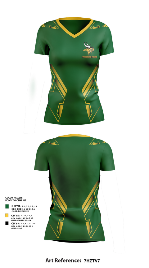 Womens Short Sleeve Vneck Shirt, Woodbridge Vikings, Women's Volleyball, Teamtime, Team time, sublimation, custom sports apparel, team uniforms, spirit wear, spiritwear, sports uniforms, custom shirts, team store, custom team store, fundraiser sports, apparel fundraiser