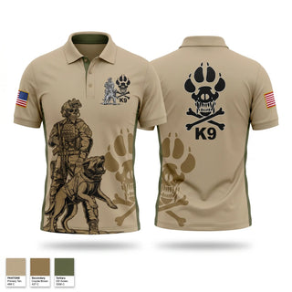 Short Sleeve Performance Polo, 39 SFS K9, Air Force, Teamtime, Team time, sublimation, custom sports apparel, team uniforms, spirit wear, spiritwear, sports uniforms, custom shirts, team store, custom team store, fundraiser sports, apparel fundraiser