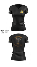 3/2 CR Fury Troop 32917931 Women's Short Sleeve V-neck Shirt - 10