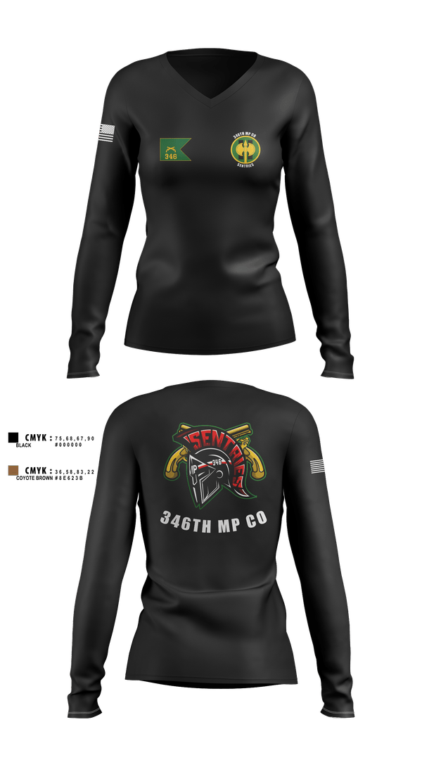 Womens Long Sleeve Vneck Shirt, 346 MP CO, , Teamtime, Team time, sublimation, custom sports apparel, team uniforms, spirit wear, spiritwear, sports uniforms, custom shirts, team store, custom team store, fundraiser sports, apparel fundraiser