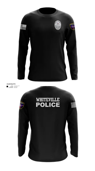 Long Sleeve Performance Shirt, Whiteville Police Department, Police, Teamtime, Team time, sublimation, custom sports apparel, team uniforms, spirit wear, spiritwear, sports uniforms, custom shirts, team store, custom team store, fundraiser sports, apparel fundraiser