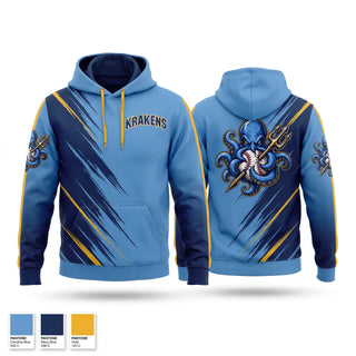 Hoodie, Krakens, Baseball, Teamtime, Team time, sublimation, custom sports apparel, team uniforms, spirit wear, spiritwear, sports uniforms, custom shirts, team store, custom team store, fundraiser sports, apparel fundraiser