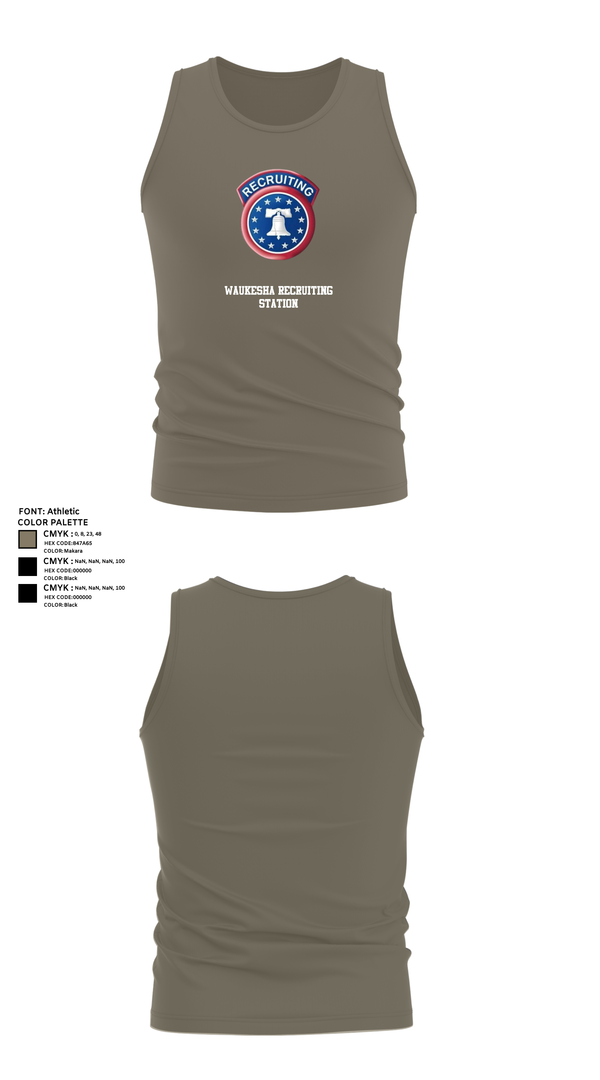Tank Top, Waukesha recruiting station, Army, Teamtime, Team time, sublimation, custom sports apparel, team uniforms, spirit wear, spiritwear, sports uniforms, custom shirts, team store, custom team store, fundraiser sports, apparel fundraiser