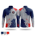 Carroll county fire department Quarter Zip Jacket - 1