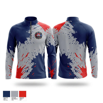 Carroll county fire department Quarter Zip Jacket - 1
