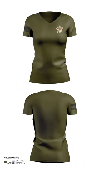 Womens Short Sleeve Vneck Shirt, Glasscock County Sheriff’s Office, Police, Teamtime, Team time, sublimation, custom sports apparel, team uniforms, spirit wear, spiritwear, sports uniforms, custom shirts, team store, custom team store, fundraiser sports, apparel fundraiser
