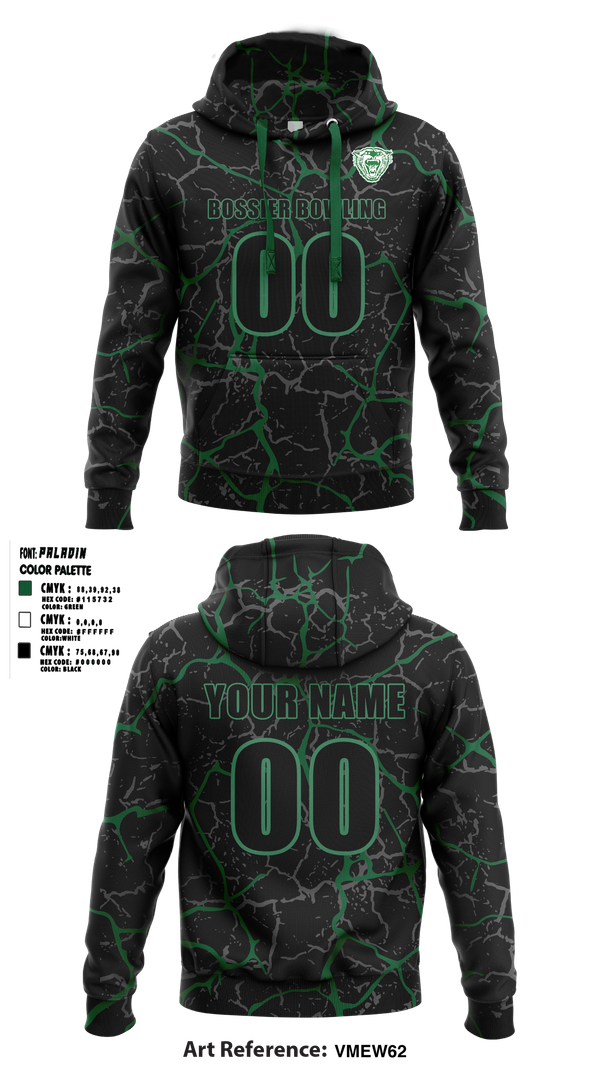Hoodie, Bossier Bowling, Bowling, Teamtime, Team time, sublimation, custom sports apparel, team uniforms, spirit wear, spiritwear, sports uniforms, custom shirts, team store, custom team store, fundraiser sports, apparel fundraiser