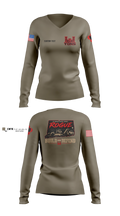 248th Engineer Company Women's Long Sleeve V-neck Shirt - 14