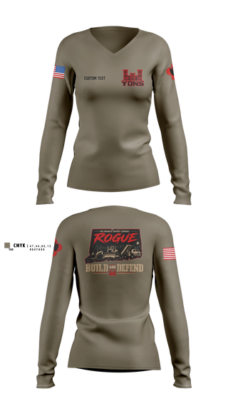 Womens Long Sleeve Vneck Shirt, 248th Engineer Company, National Guard, Teamtime, Team time, sublimation, custom sports apparel, team uniforms, spirit wear, spiritwear, sports uniforms, custom shirts, team store, custom team store, fundraiser sports, apparel fundraiser