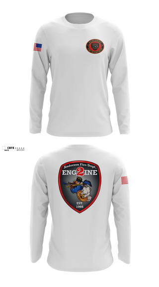 Long Sleeve Performance Shirt, Anderson City Fire, Fire Department, Teamtime, Team time, sublimation, custom sports apparel, team uniforms, spirit wear, spiritwear, sports uniforms, custom shirts, team store, custom team store, fundraiser sports, apparel fundraiser