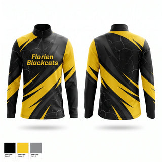 Quarter Zip Jacket, Florien Blackcats, Softball, Teamtime, Team time, sublimation, custom sports apparel, team uniforms, spirit wear, spiritwear, sports uniforms, custom shirts, team store, custom team store, fundraiser sports, apparel fundraiser