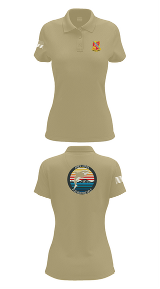 Womens Short Sleeve Performance Polo, A BTRY, 1-37FAR, , Teamtime, Team time, sublimation, custom sports apparel, team uniforms, spirit wear, spiritwear, sports uniforms, custom shirts, team store, custom team store, fundraiser sports, apparel fundraiser