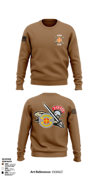 Crew Neck Sweatshirt, HHB, 428th Field Artillery Brigade, , Teamtime, Team time, sublimation, custom sports apparel, team uniforms, spirit wear, spiritwear, sports uniforms, custom shirts, team store, custom team store, fundraiser sports, apparel fundraiser