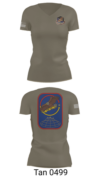 Womens Short Sleeve Vneck Shirt, 100th Missile Defense Brigade, , Teamtime, Team time, sublimation, custom sports apparel, team uniforms, spirit wear, spiritwear, sports uniforms, custom shirts, team store, custom team store, fundraiser sports, apparel fundraiser