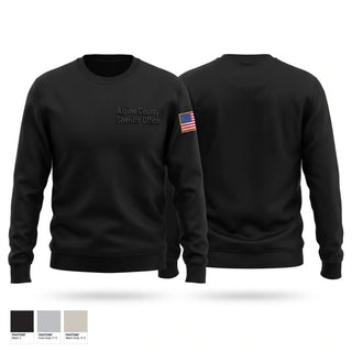 Crew Neck Sweatshirt, Alpine County Sheriff's Office, Police, Teamtime, Team time, sublimation, custom sports apparel, team uniforms, spirit wear, spiritwear, sports uniforms, custom shirts, team store, custom team store, fundraiser sports, apparel fundraiser