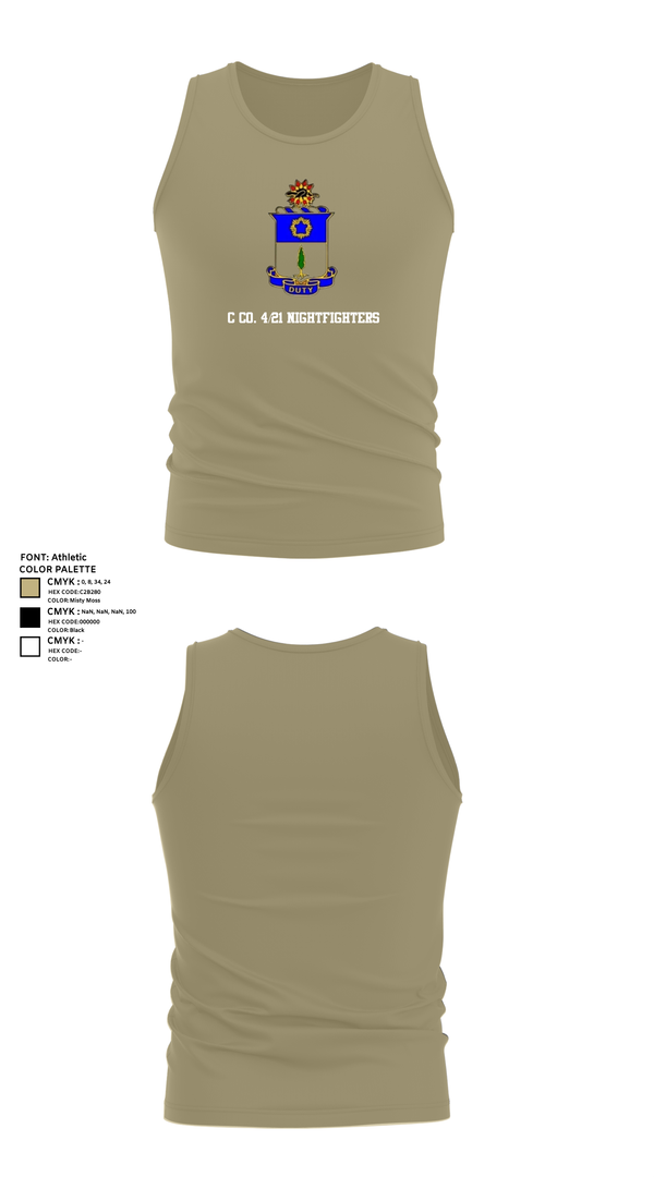 Tank Top, C co. 4/21 Nightfighters, , Teamtime, Team time, sublimation, custom sports apparel, team uniforms, spirit wear, spiritwear, sports uniforms, custom shirts, team store, custom team store, fundraiser sports, apparel fundraiser
