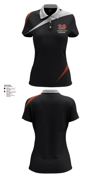 Marlboro Dukes 19231300 Women's Short Sleeve Performance Polo  - 1