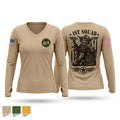 132nd MP Co Women's Long Sleeve V-neck Shirt - 1