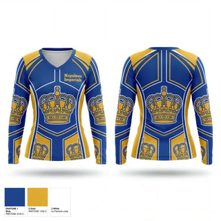 Womens Long Sleeve Vneck Shirt, Napoleon Imperials, Wrestling, Teamtime, Team time, sublimation, custom sports apparel, team uniforms, spirit wear, spiritwear, sports uniforms, custom shirts, team store, custom team store, fundraiser sports, apparel fundraiser