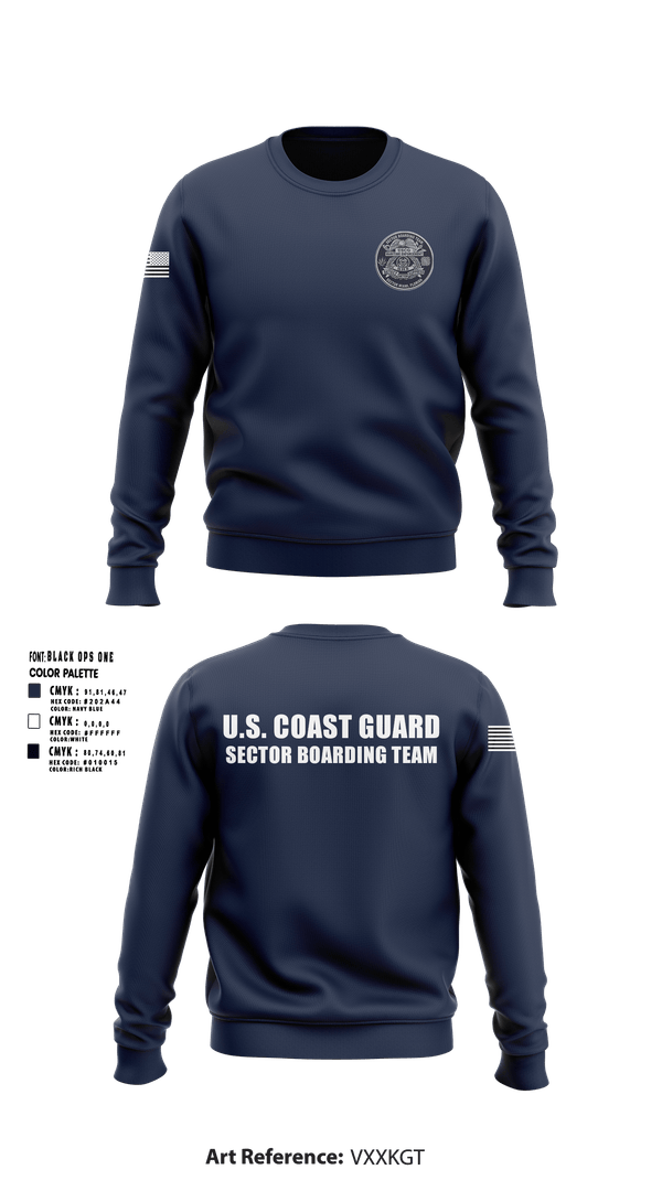 Crew Neck Sweatshirt, Sector Miami Boarding Team, Coast Guard, Teamtime, Team time, sublimation, custom sports apparel, team uniforms, spirit wear, spiritwear, sports uniforms, custom shirts, team store, custom team store, fundraiser sports, apparel fundraiser