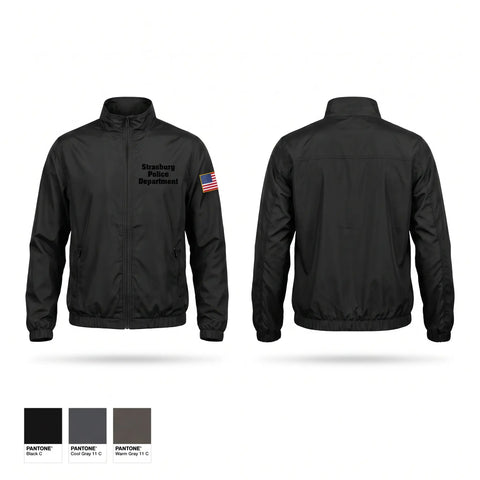 Windbreaker, Strasburg Police Department, Police, Teamtime, Team time, sublimation, custom sports apparel, team uniforms, spirit wear, spiritwear, sports uniforms, custom shirts, team store, custom team store, fundraiser sports, apparel fundraiser