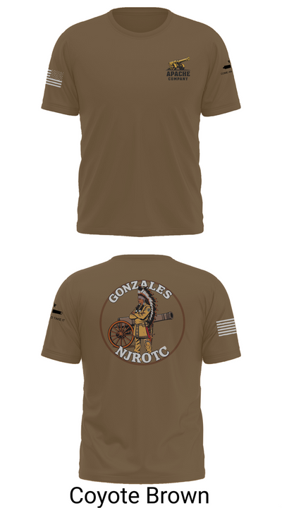 NJROTC Apache Company 29120146 Old School Cotton Feel Shirt - 10