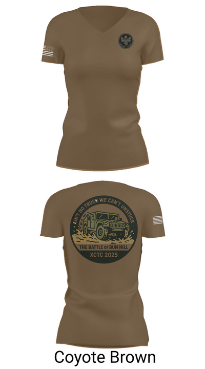 A 1/111 Field Artillery 90044147 Women's Short Sleeve V-neck Shirt - 8