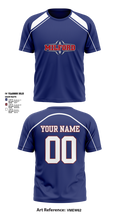 Milford Eagles Pop Warner Football and Cheer 85500081 Short Sleeve Performance Shirt - 7