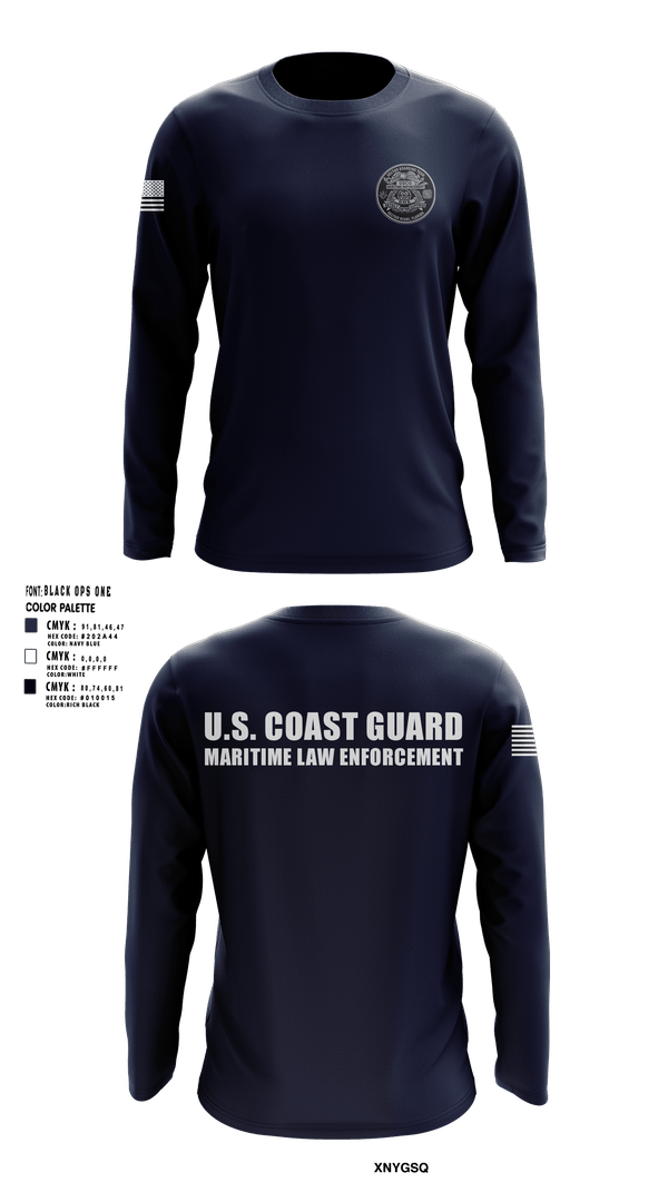 Long Sleeve Performance Shirt, Sector Miami Boarding Team, Coast Guard, Teamtime, Team time, sublimation, custom sports apparel, team uniforms, spirit wear, spiritwear, sports uniforms, custom shirts, team store, custom team store, fundraiser sports, apparel fundraiser