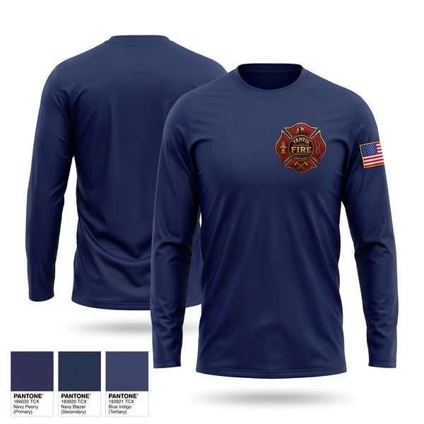 Long Sleeve Performance Shirt, Yantis Volunteer Fire Department, Fire Department, Teamtime, Team time, sublimation, custom sports apparel, team uniforms, spirit wear, spiritwear, sports uniforms, custom shirts, team store, custom team store, fundraiser sports, apparel fundraiser