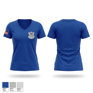 Womens Short Sleeve Vneck Shirt, Summerville Police Department, Police, Teamtime, Team time, sublimation, custom sports apparel, team uniforms, spirit wear, spiritwear, sports uniforms, custom shirts, team store, custom team store, fundraiser sports, apparel fundraiser
