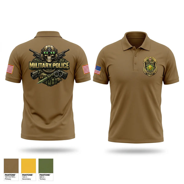 Short Sleeve Performance Polo, Military Police Investigations, Army, Teamtime, Team time, sublimation, custom sports apparel, team uniforms, spirit wear, spiritwear, sports uniforms, custom shirts, team store, custom team store, fundraiser sports, apparel fundraiser