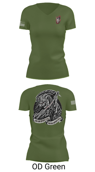 Womens Short Sleeve Vneck Shirt, , Army, Teamtime, Team time, sublimation, custom sports apparel, team uniforms, spirit wear, spiritwear, sports uniforms, custom shirts, team store, custom team store, fundraiser sports, apparel fundraiser
