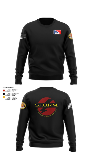 Crew Neck Sweatshirt, H2F STORM, Army, Teamtime, Team time, sublimation, custom sports apparel, team uniforms, spirit wear, spiritwear, sports uniforms, custom shirts, team store, custom team store, fundraiser sports, apparel fundraiser