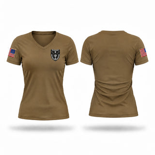 Womens Short Sleeve Vneck Shirt, Freedom Eagles, Army, Teamtime, Team time, sublimation, custom sports apparel, team uniforms, spirit wear, spiritwear, sports uniforms, custom shirts, team store, custom team store, fundraiser sports, apparel fundraiser