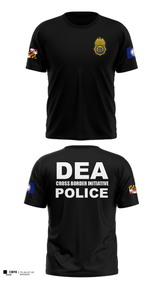 Short Sleeve Performance Shirt, DEA DC 45, Police, Teamtime, Team time, sublimation, custom sports apparel, team uniforms, spirit wear, spiritwear, sports uniforms, custom shirts, team store, custom team store, fundraiser sports, apparel fundraiser