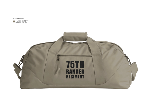 Duffle Bag, 75th ranger regiment, Army, Teamtime, Team time, sublimation, custom sports apparel, team uniforms, spirit wear, spiritwear, sports uniforms, custom shirts, team store, custom team store, fundraiser sports, apparel fundraiser