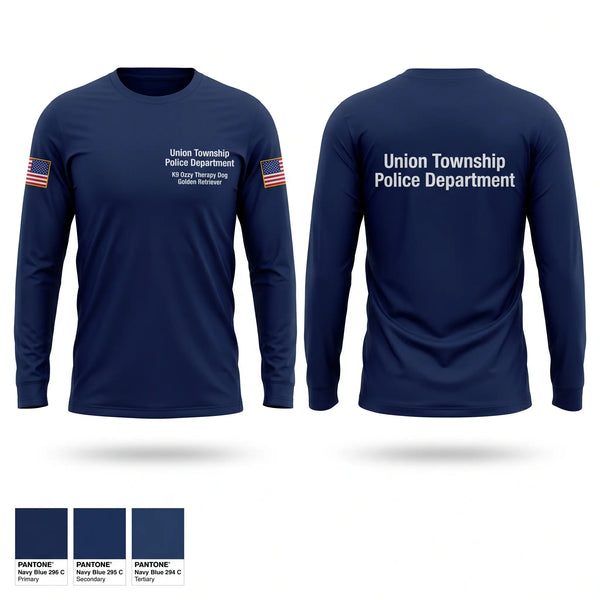 Long Sleeve Performance Shirt, Union Township Police Department, Police, Teamtime, Team time, sublimation, custom sports apparel, team uniforms, spirit wear, spiritwear, sports uniforms, custom shirts, team store, custom team store, fundraiser sports, apparel fundraiser