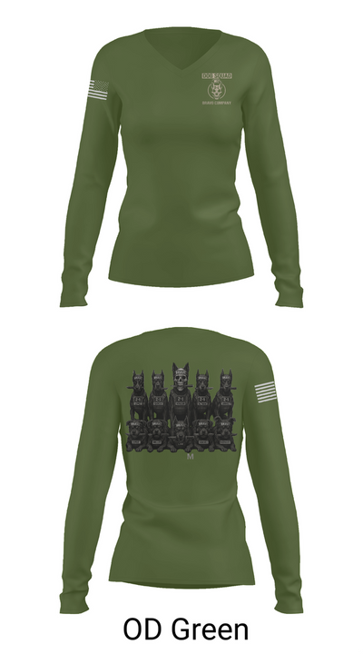 4th ID 54560452 Women's Long Sleeve V-neck Shirt - 57